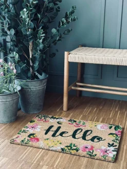 Dørmåtte Hello Flora