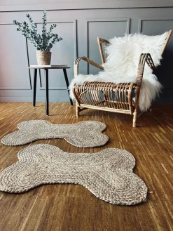 Dørmåtte i jute - Kødben 40x60cm