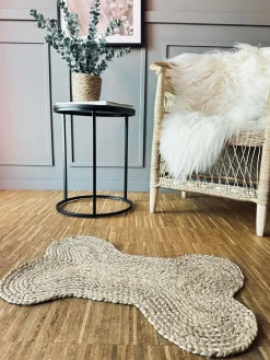 Dørmåtte i jute - Kødben 40x60cm