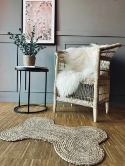 Dørmåtte i jute - Kødben 50x70cm