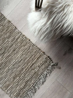 Dørmåtte Jute med fryns - Natur