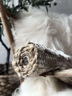 Dørmåtte Jute med fryns - Natur