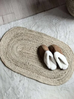 Dørmåtte Jute Oval