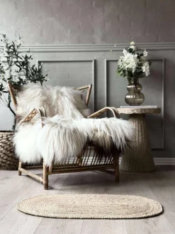 Dørmåtte Jute Oval