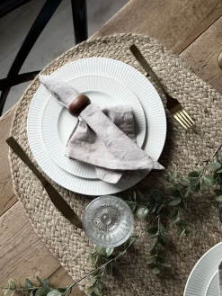 Dørmåtte Jute Oval