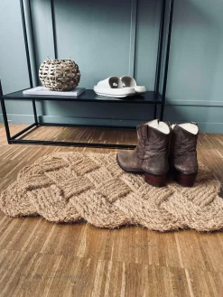Dørmåtte knude Jute 45x75