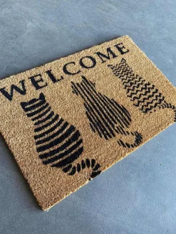 Dørmåtte med katte kokos