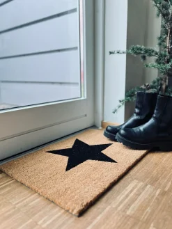 Dørmåtte stjerne kokos - 40X60cm