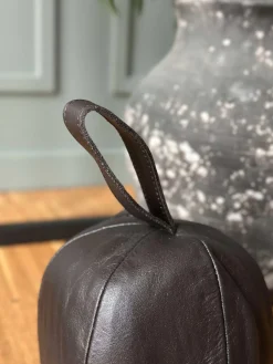 Dørstopper læder - Brun