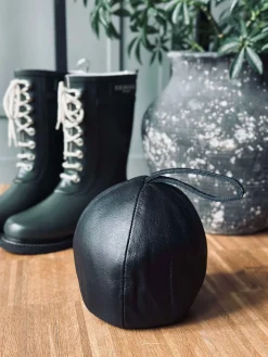 Dørstopper læder - Sort