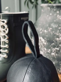 Dørstopper læder - Sort