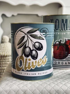 Dåser med italiensk print - Sæt med 3 stk