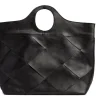 Eksklusiv håndflettet shopper - Black