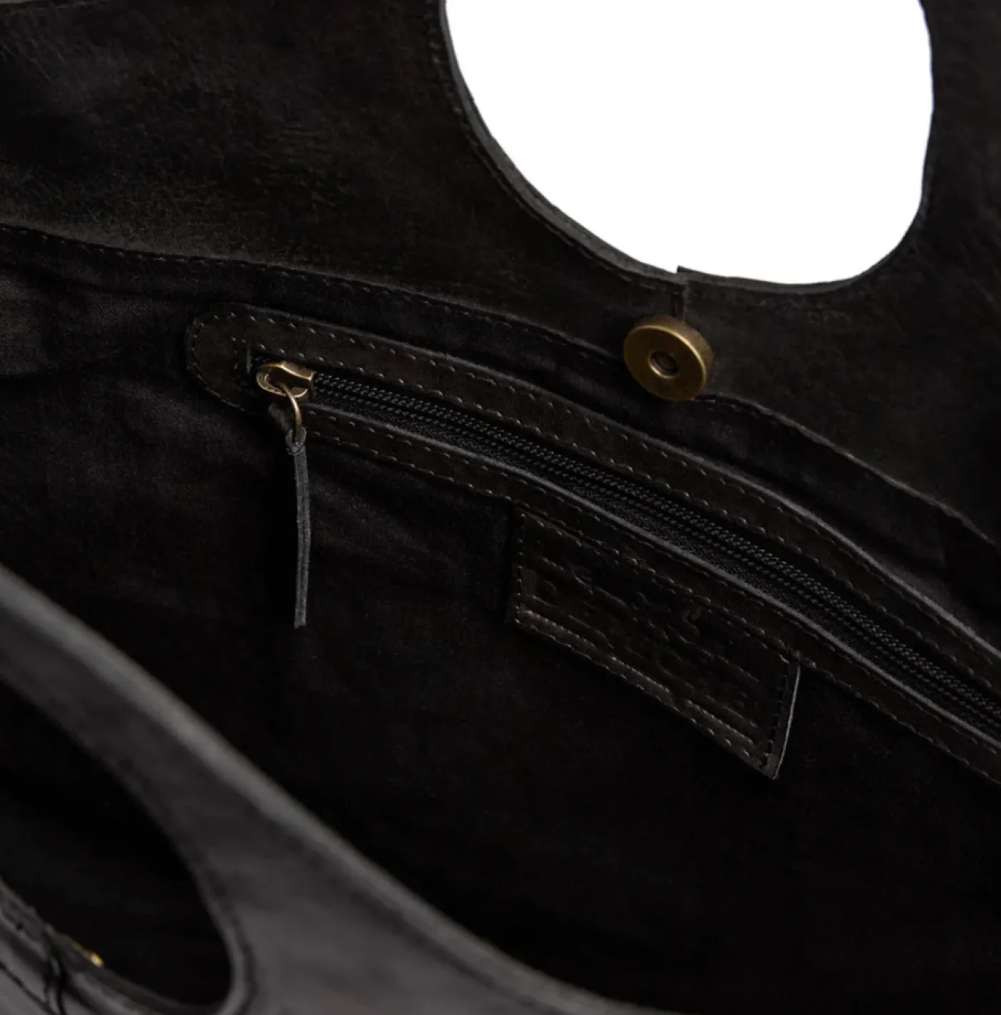 Eksklusiv håndflettet shopper - Black