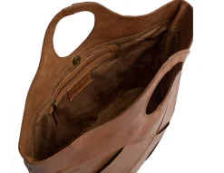 Eksklusiv håndflettet shopper - Soft cognac