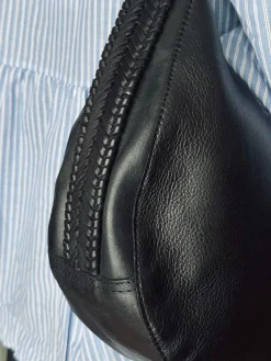 Eksklusiv skuldertaske - Flettet skulderrem