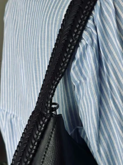 Eksklusiv skuldertaske - Flettet skulderrem