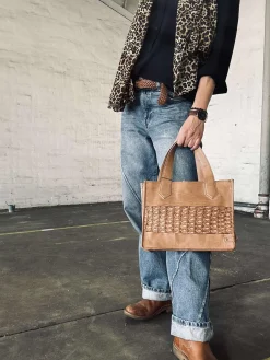 Elegant håndtaske - Camel