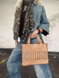 Elegant håndtaske - Camel