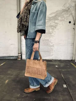 Elegant håndtaske - Camel