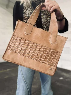 Elegant håndtaske - Camel