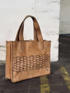 Elegant håndtaske - Camel