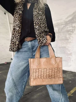 Elegant håndtaske - Camel