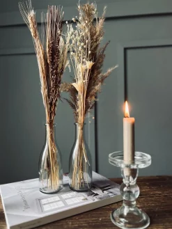 Evighedsbuket med vase - Mix farver 57cm