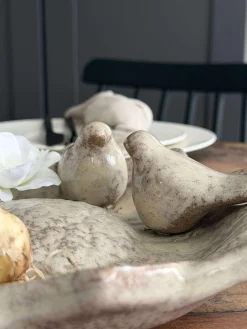 Fad med fugle – Beige