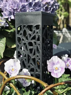 Fakkel med solceller – Black square