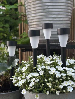 Fakkel med solceller – Sæt med 4 stk.