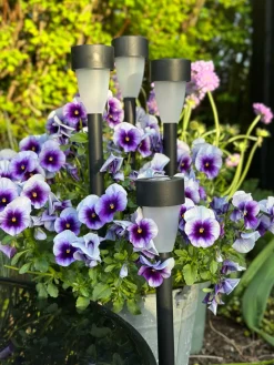 Fakkel med solceller – Sæt med 4 stk.