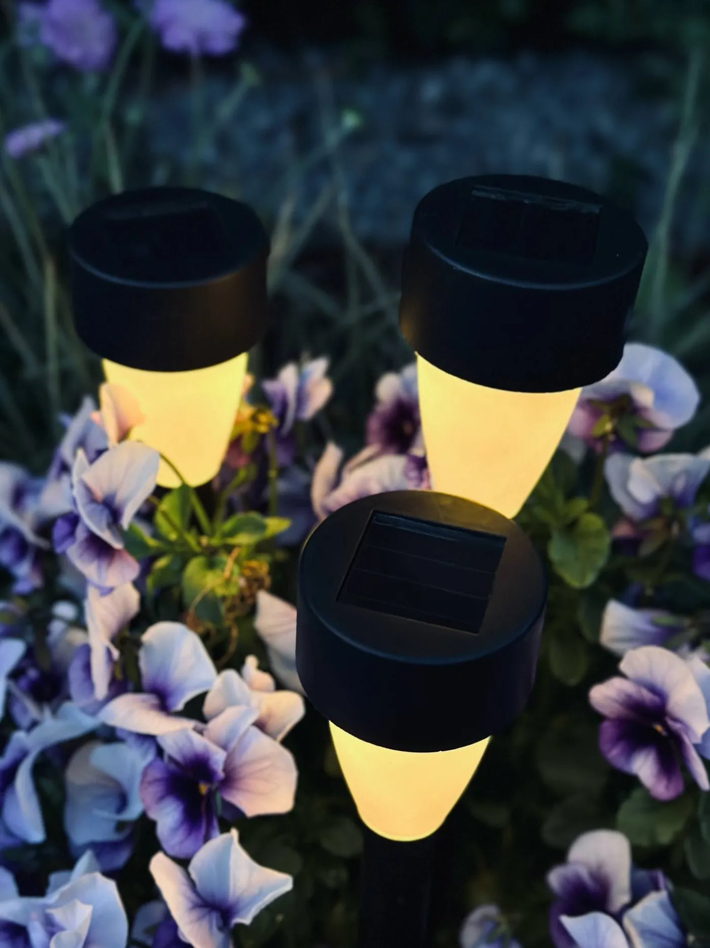 Fakkel med solceller – Sæt med 4 stk.