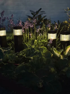 Fakkel med solceller – Sæt med 4 stk