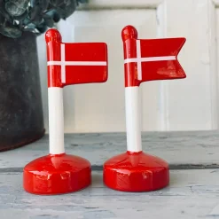 Flag dannebrog keramik - 13cm