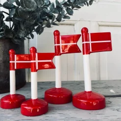 Flag dannebrog keramik - 13cm