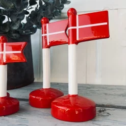 Flag dannebrog keramik - 18cm