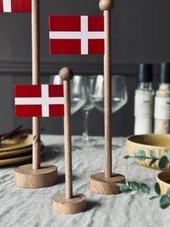 Flag Dannebrog wood - Flere størrelser