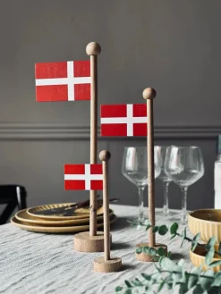 Flag Dannebrog wood - Flere størrelser