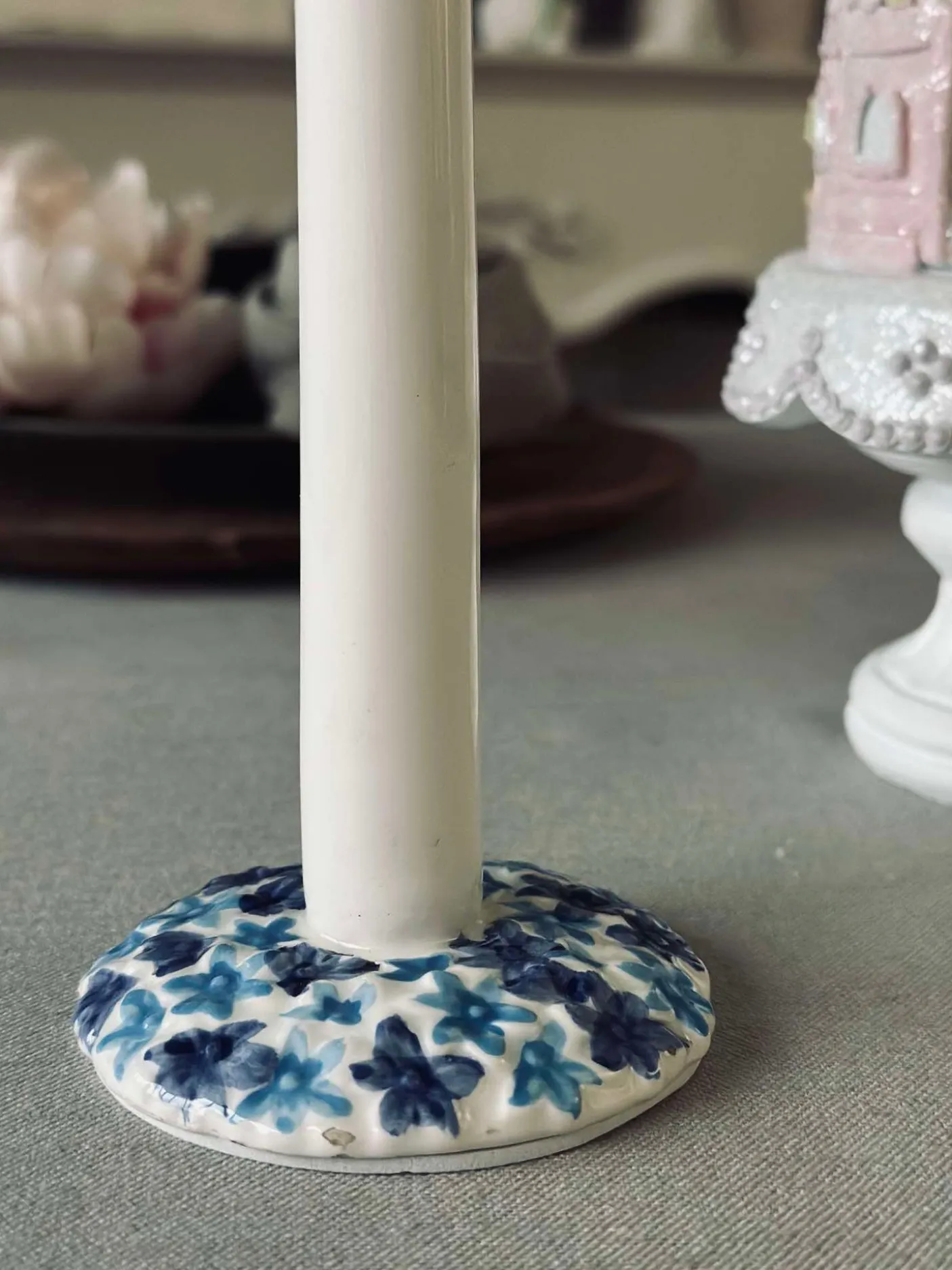 Flag keramik – Dannebrog m. blå fod