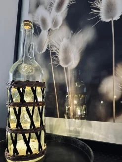 Flaske med lyskæde – Black