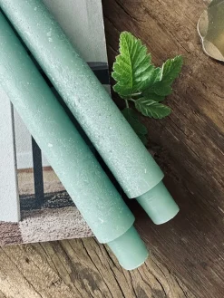 Flaskelys 25 cm - 2 stk Rustik Mint