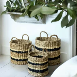 Fletkurve i søgræs med striber - Sæt 3 stk