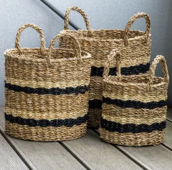 Fletkurve i søgræs med striber - Sæt 3 stk