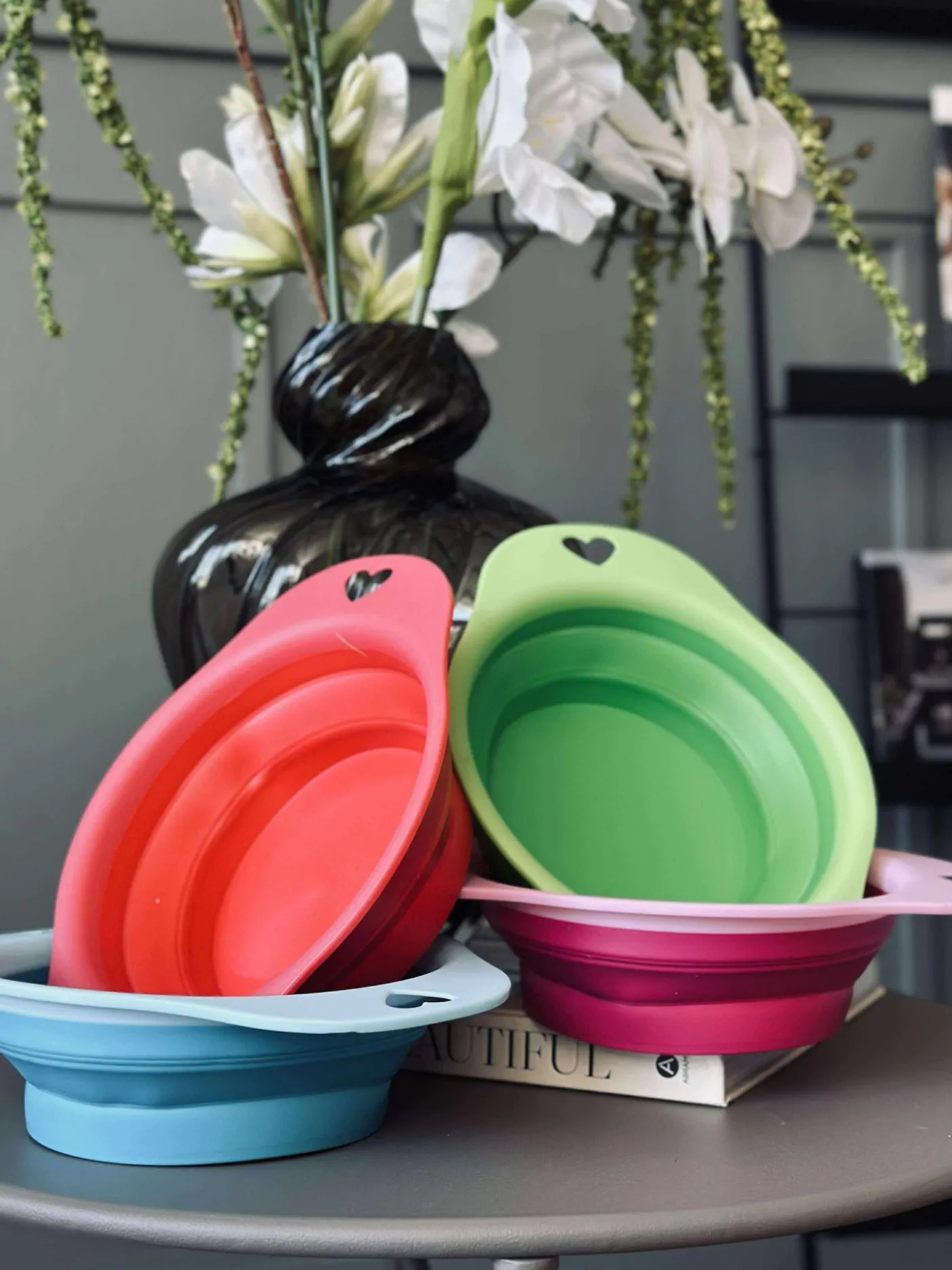 Foldbar Hundeskål - Colormix