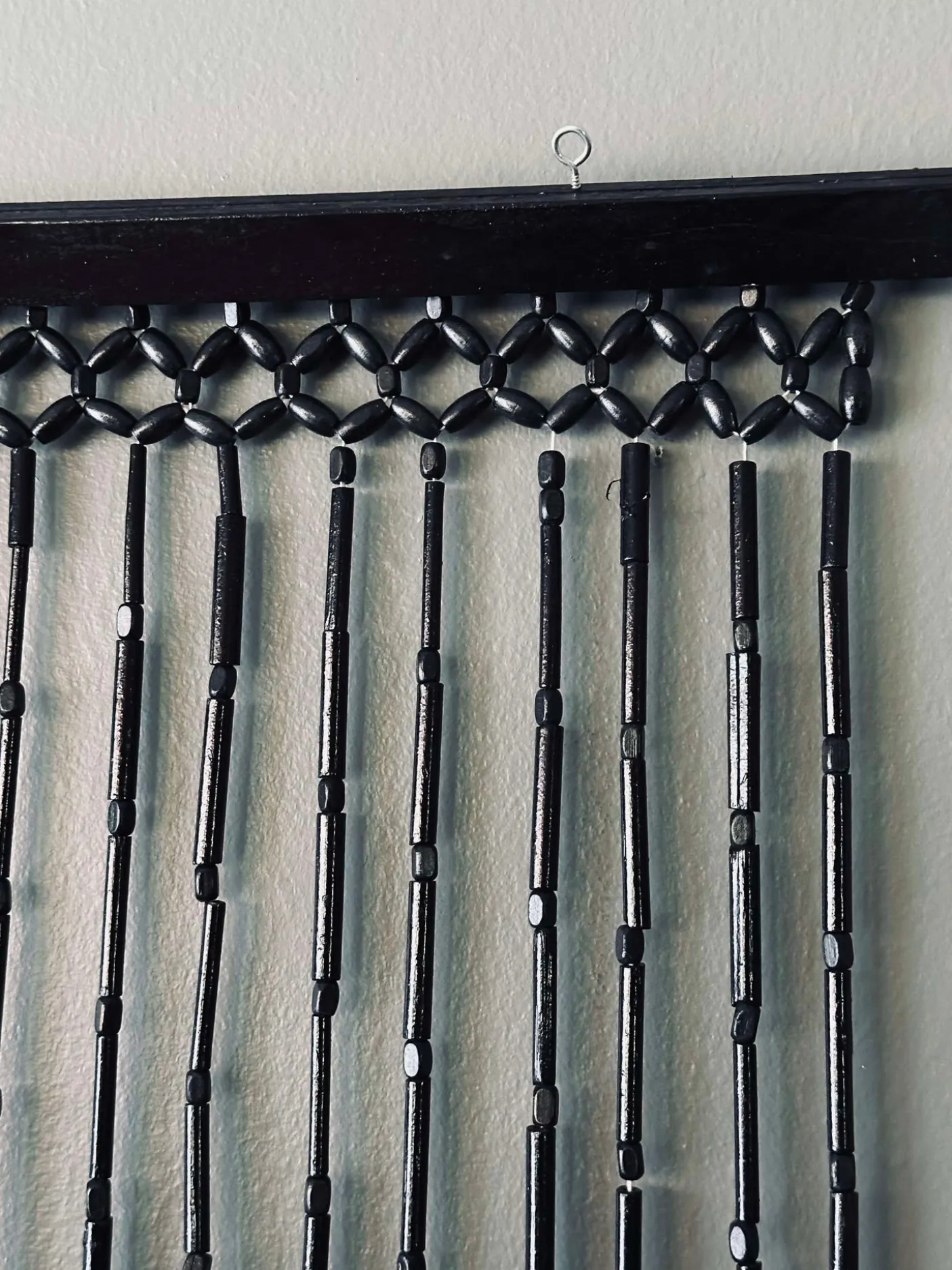 Forhæng i Bambus Sort - 90x180