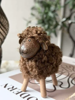 Får Fluffy Amber/Brun 8cm