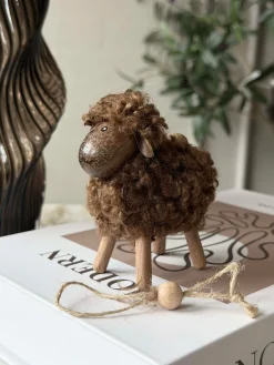 Får Fluffy Amber/Brun 8cm