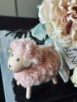 Får i træ med pels - Rosa