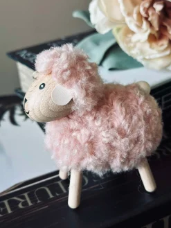 Får i træ med pels - Rosa